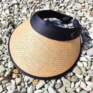 [콩심팥심]여름 밀짚 선캡 진베이지 모자 여자 햇빛가리개 썬캡 여름 여성