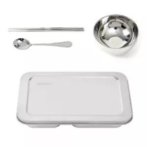 [하프클럽/브이와이]배식판 식판 풀세트(뚜껑)(소)병원식판 4구