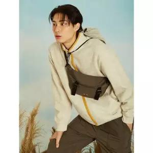 빈폴 BEANPOLEKNAP 울 블렌드 플리스 집업 아이보리 BC4X41NA20