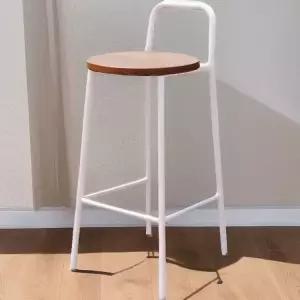 홈바 바스툴 아일랜드 높은 체어 스틸 레더 원목 카페 등받이 주방 인테리어