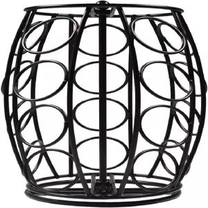 K컵 캐러셀 커피 포드 홀더 정리함 스테이션 데코 보관함 20개의 보관 조립 필요 없음 블랙