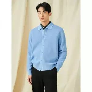 매장정품 빈폴 BEANPOLE MEN 칼라넥 가디건 카디건 스카이 블루 (BC515AC14Q) BC515AC14Q 177693
