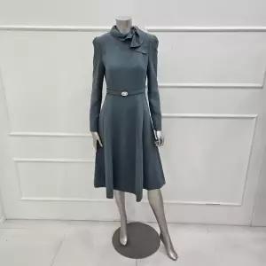 [미니멈]MYDAWO0560MT 리본카라 플레어 원피스