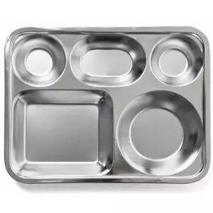 [하프클럽/브이와이]급식판 배식판 성인식판 식기 나눔접시 타원 3찬