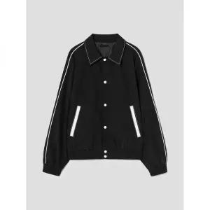 매장정품 에잇세컨즈 8SECONDS 나일론 바시티 점퍼 블랙 425339LYN5 206169