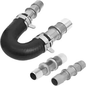 Rdxcv 엔진 히터 코어 바이패스 키트 5/8인치 및 3/4인치 호스 피팅이 포함된 626-001 알루미늄 플러시