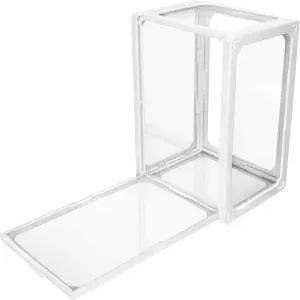 피규어용 디스플레이 케이스 투명 유리 스탠드 수집품 보호 스태커블 조립 박스 액션 장난감 방진 보관