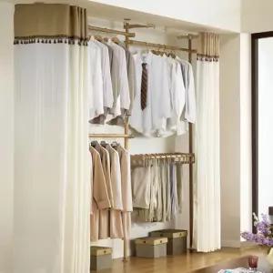 선반형 드레스 룸 행거 다용도 조립식 행거 시스템 수납 철제