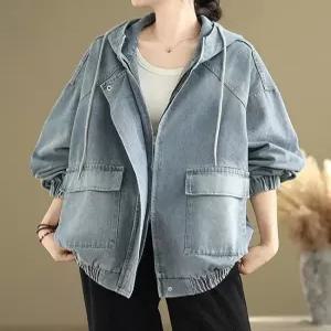 [패션시그널]후드집업 데님 자켓 642679