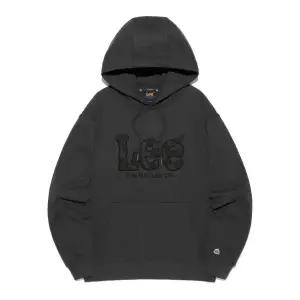 리 LEE 빅 트위치 데님 아플리케 후드 티셔츠 챠콜 LE2503HD04CH 427274
