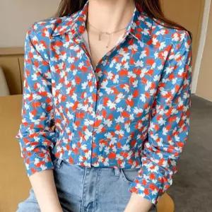 [패션시그널]리프프린팅 셔츠블라우스 665659