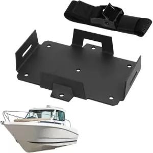 배터리 트레이 범용 헤비 듀티 홀드 다운 클램프 키트 - 해양 보트 RV 자동차 교체 부품 조절 가능