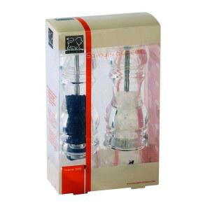 푸조 낸시 7인치 소금 후추 밀 세트, 클리어, 2/900818