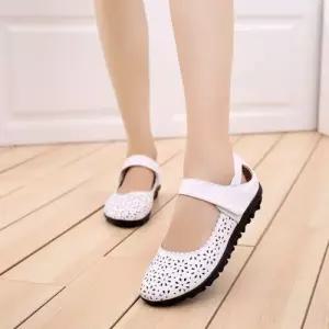 여친 로퍼 통기성 신발 샌들 아웃솔 단화 진피 펀칭 스트랩 일자 컴포트 KS5