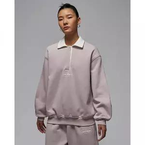 NIKE 조던 플라이트 플리스 여성 럭비 탑 - 파티클 로즈세일파티클 로즈 IF0997-627 1898293