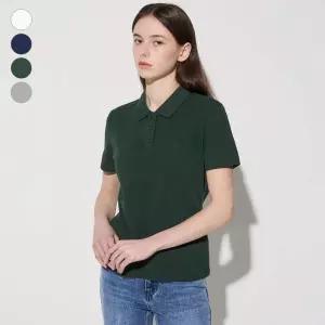 매장정품 GUESS 게스 여성 면피케 카라반팔티 YP2K9471 1370551