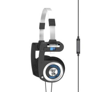 마이크 및 원격 온이어 헤드폰, 인라인 마이크 및 터치 리모컨이 포함된 코스 포르타 프로, 3.5mm 플러그가 장착된 유선 서비스