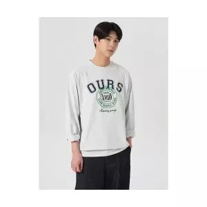 매장정품 에잇세컨즈 8SECONDS AROUND 레이러드 그래픽 레그런 티 라이트 그레이 (264241CY12) 264241CY12