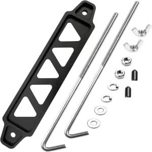 빌렛 알루미늄 배터리 타이 다운 브래킷과 18-8 304 스테인리스 스틸 J 볼트 검은색 10인치 포함된