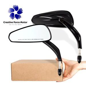 오토바이 액세서리 핸들 바 8mm 사이드 백미러 용 할리 혼다 야마하 BSA 데이비슨 스포츠스터 아이언 883 스트리트 글라이드 팻 보이 다이나 로우 라이더 헤리티지 FXST 1984-