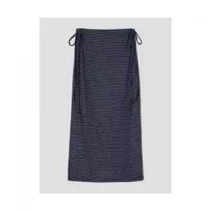 매장정품 에잇세컨즈 8SECONDS 스트라이프 저지 스커트 네이비 356327SM2R 205141