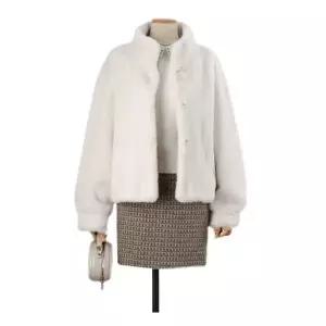 [쉬즈나인]하인 밍크퍼 숏자켓