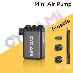 CYCLAMI 미니 휴대용 포켓 바이크 전기 공기 펌프 슈레이더 프레스타 밸브 로드 고속 충전식 압축기 타이어