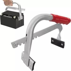 QZTYTY 배터리 캐리어 헤비 듀티 자동차 스트랩 금속 조절식 차량 제거 도구 SUV 트럭용 범용 상단 장착