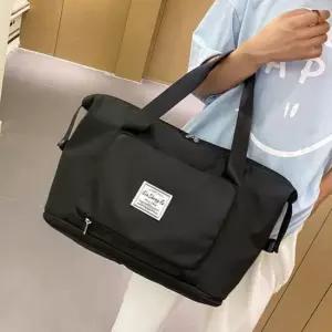 휴대용 파우치 인기 숄더백 확장 토트백 블랙 가방 헬스가방 요즘유행하는가방