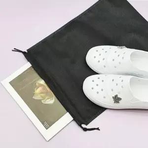 부직포주머니 실내화 골프화 가방 주머니 블랙 대형 부직포주머니 부직포파우치 이너백