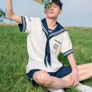 일본교복 코스프레 반팔 유니폼 남자 일본남자교복 복고 제품