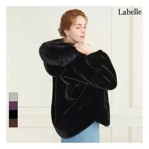 [라벨르] 퍼 폭스 트리밍 후드 자켓_LB001JK