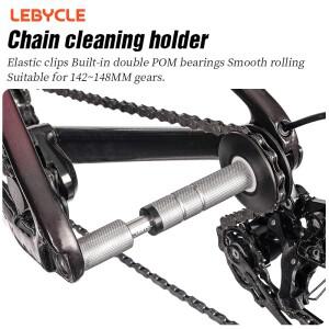 LEBYCLE MTB 도로 자전거 체인 리테이너 청소 도구 가상 플라이휠 와셔 오일러 세척 홀더