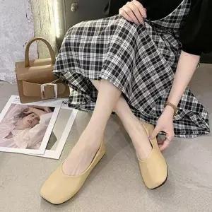 [JHMN39R7_51IM]캐주얼 봄 가을 편한 사각코 플랫 신발 (29169002A)