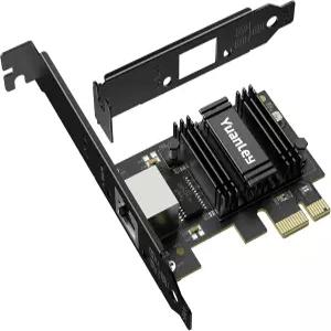 2.5G PCIe 네트워크 카드 YuanLey 2.5기가비트 PCI 익스프레스 이더넷 어댑터 Realtek RTL8125B 저프로파일