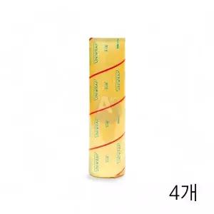 WL 유니 랩 45cmx500m X 4개 배달포장 식품용랩 위생랩 위생롤백 비닐백