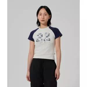 매장정품 DICKIES 디키즈 1922 텍사스 래글런 티셔츠 White Melange DIKW261LRTS002WM 1372096