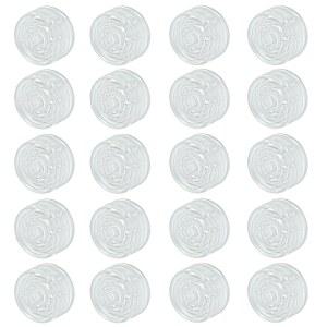 조피터 20 PCS 투명 기타 이펙트 페달 스위치 토퍼 이펙트용 플라스틱 네일 보호 버튼 일반