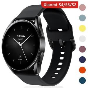 샤오미호환 워치 미 컬러 2 S4 S3 S2 S1 스트랩 교체용 스마트워치 실리콘 밴드 22mm 손목밴드 코레아스