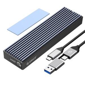 ORICO M.2 NVMe SATA SSD 인클로저, USB 3.1 2세대(10Gbps)에서 PCI-E 케이스 지원 UASP 크기 2230 / 2242 2260 2280 (M.2 SATA)