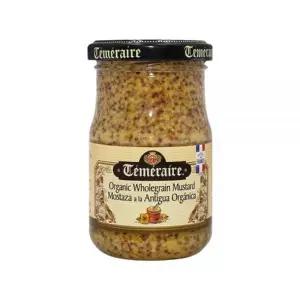 Temeraire 유기농 홀그레인 머스타드 200g 무설탕 다이어트 씨겨자 샌드위치 스테이크 소스 당근라페