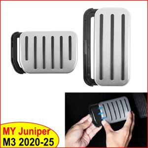 테슬라 뉴 모델 Y 주니퍼 2025 3 하이랜드 런치 업그레이드 풋레스트 커버 브레이크 페달 패드 액셀러레이