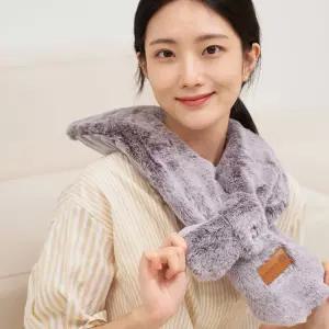 정원의료기 전자파없는 전기 충전식 온수 온열 밍크 목 어깨 찜질기 찜질팩