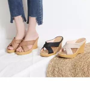 통굽 키높이 웨지 여성 슬리퍼 샌들 메리제인 글래디에이터 구두  [mW5BB6DD]