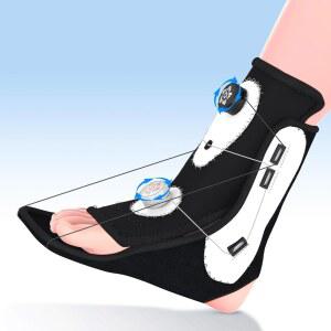 업그레이드된 나이트 스플린트 u2013 여성 및 남성용 조절 가능한 발 보조기, 발목 뒤꿈치 아치 , 드롭 아킬레스 건염 지지, 편안한 수면 보조기(중간)