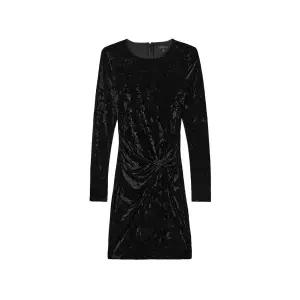 게스 GUESS 벨벳 꼬임 타이트핏 긴팔 원피스 YN1K2700 397877