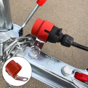 라운드형 주차 커버 트레일러 플러그 홀더 커넥터 (7/13핀 어댑터) 카라반 자동차 트럭 액세서리