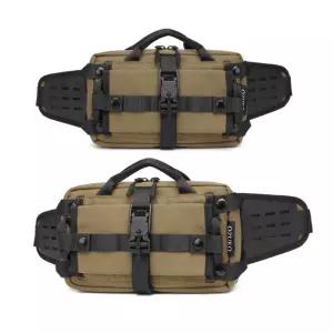 허리 카키 충전 용힙색 여행 슬링백 보조 등산 낚시 가방 USB [m99ED48]