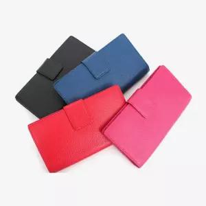 카드 지폐 여자핸드폰장지갑 소가죽장지갑 간편한지갑 20대지갑 [m90323E]