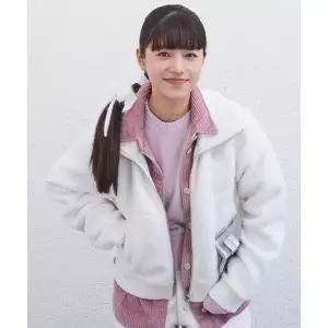 커버낫 우먼 COVERNAT 쉐르파 집업 자켓 Ivory 1024150